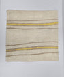 Turkish Hemp Pillow Natural Beige Yellow Brown Pillow Cushion Cover 24" x 24" #9247
