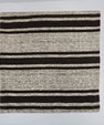 Turkish Hemp Pillow Natural Beige Black Pillow Cushion Cover 24" x 24" #9245