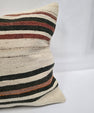 Turkish Hemp Pillow Natural Black Rust Beige Brown Pillow Cushion Cover 24" x 24" #9243