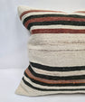 Turkish Hemp Pillow Natural Black Rust Beige Brown Pillow Cushion Cover 24" x 24" #9243