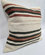 Turkish Hemp Pillow Natural Black Rust Beige Brown Pillow Cushion Cover 24" x 24" #9243