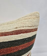 Turkish Hemp Pillow Natural Black Rust Beige Brown Pillow Cushion Cover 24" x 24" #9243