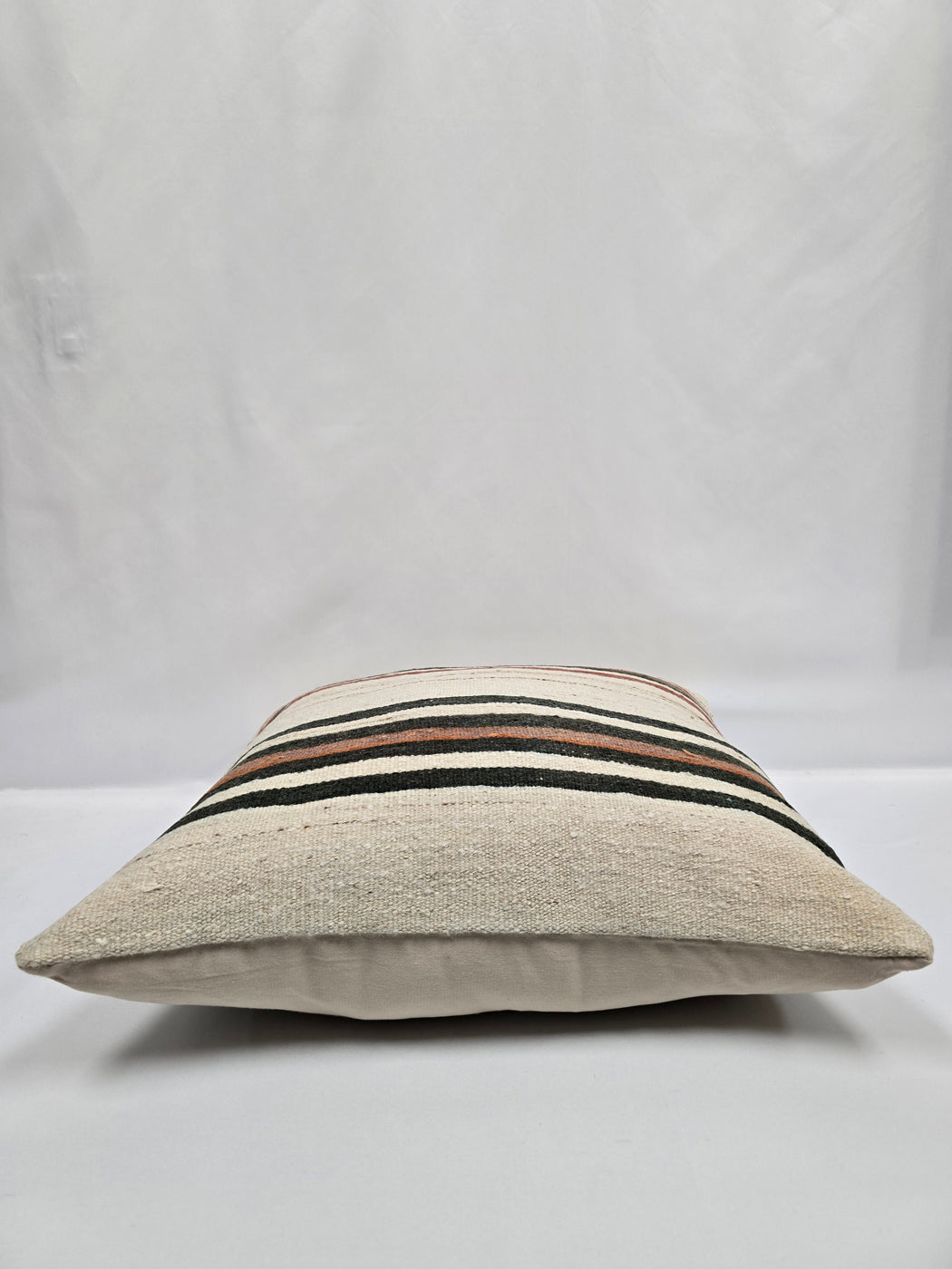 Turkish Hemp Pillow Natural Black Rust Beige Brown Pillow Cushion Cover 24" x 24" #9243