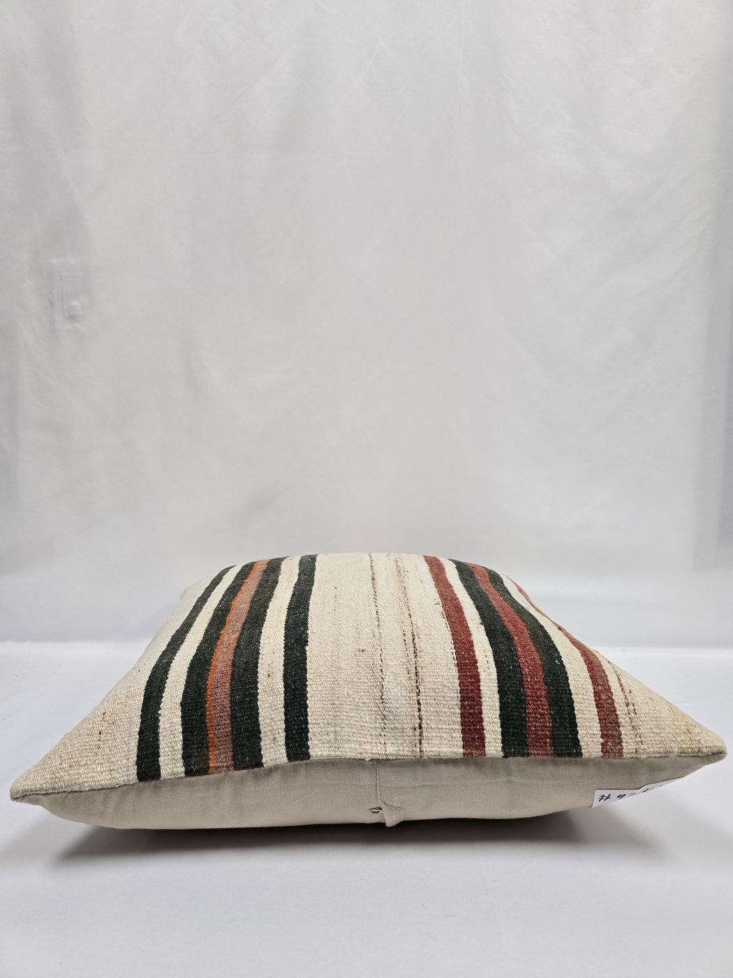 Turkish Hemp Pillow Natural Black Rust Beige Brown Pillow Cushion Cover 24" x 24" #9243