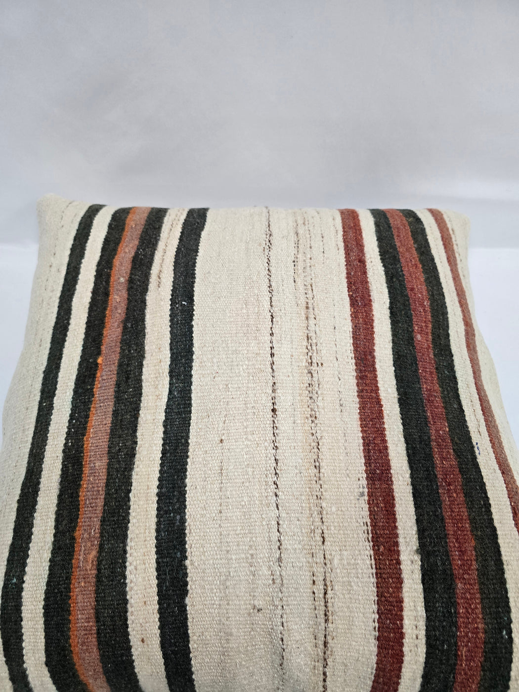 Turkish Hemp Pillow Natural Black Rust Beige Brown Pillow Cushion Cover 24" x 24" #9243