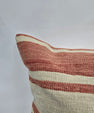 Turkish Hemp Pillow Natural Rust Beige Pillow Cushion Cover 24" x 24" #9244