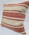 Turkish Hemp Pillow Natural Rust Beige Pillow Cushion Cover 24" x 24" #9244