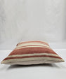 Turkish Hemp Pillow Natural Rust Beige Pillow Cushion Cover 24" x 24" #9244