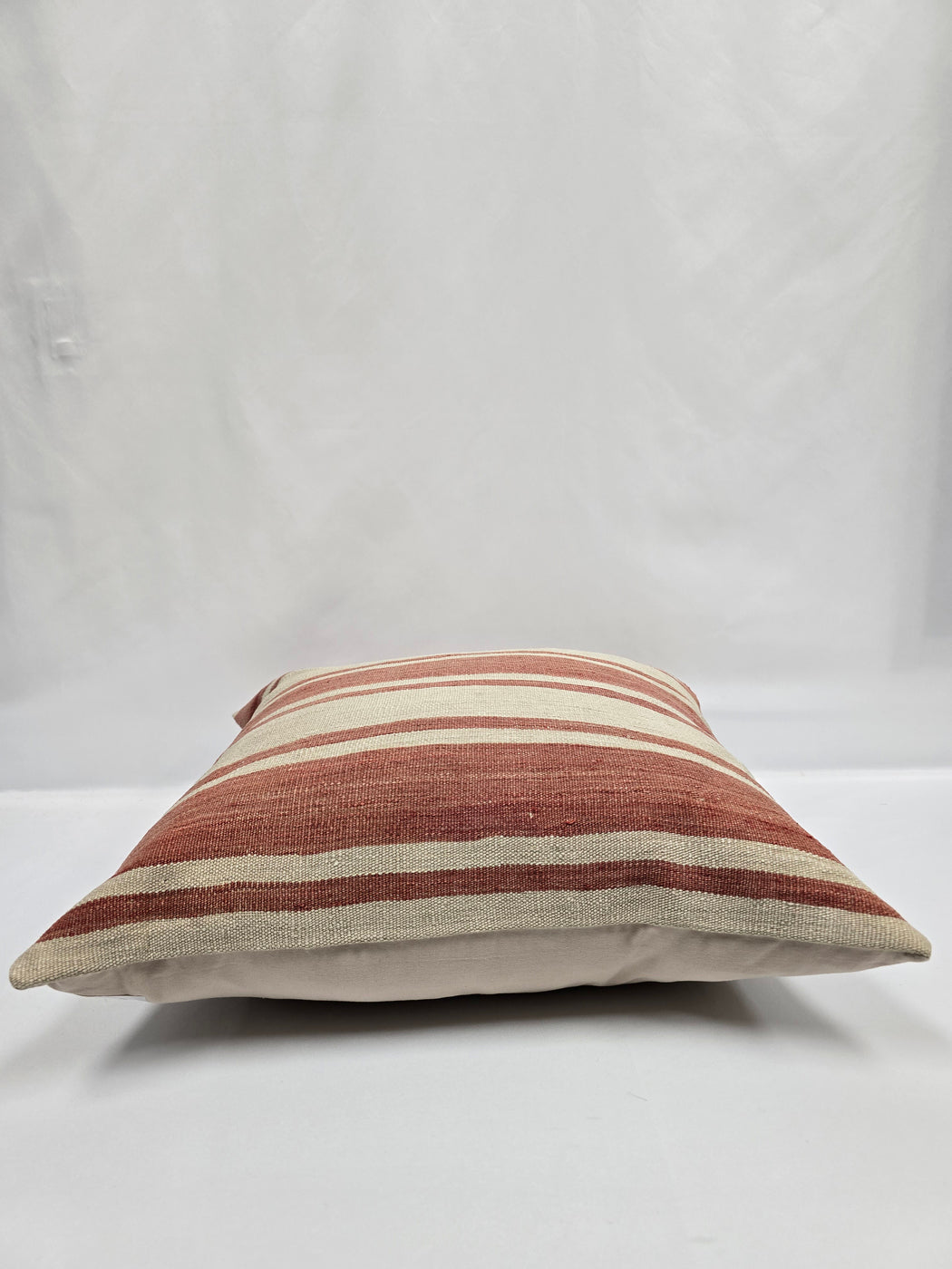 Turkish Hemp Pillow Natural Rust Beige Pillow Cushion Cover 24" x 24" #9244