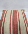 Turkish Hemp Pillow Natural Rust Beige Pillow Cushion Cover 24" x 24" #9244