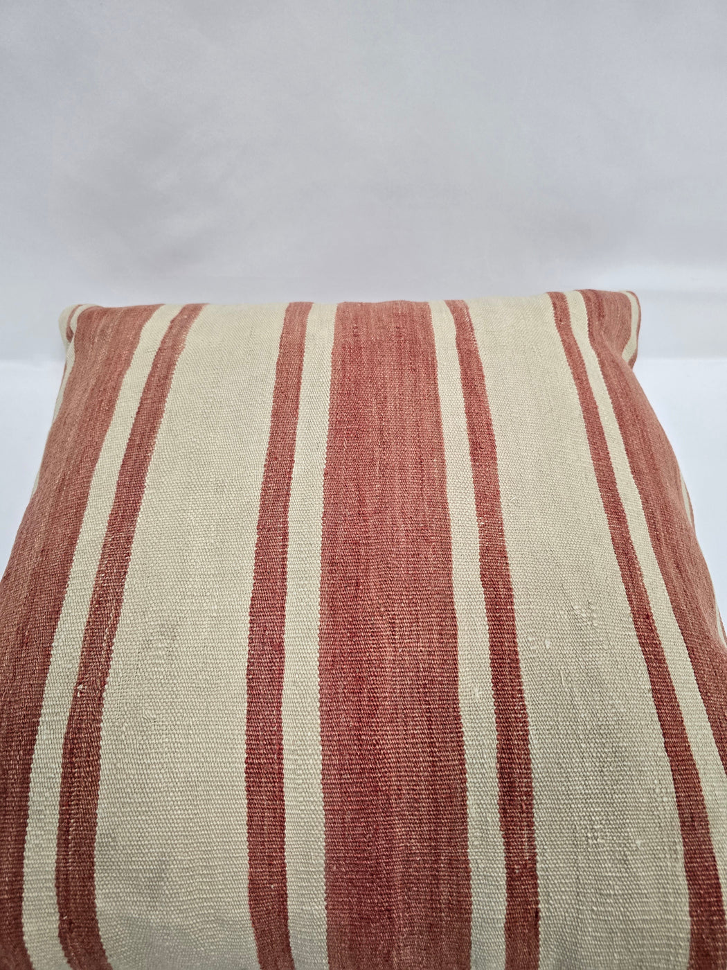Turkish Hemp Pillow Natural Rust Beige Pillow Cushion Cover 24" x 24" #9244