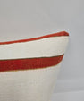 Turkish Hemp Pillow Natural Rust Beige Sage Pillow Cushion Cover 24" x 24" #9239