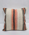 Turkish Hemp Pillow Natural Orange Black Beige Pillow Cushion Cover 24" x 24" #9236