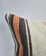 Turkish Hemp Pillow Natural Orange Black Beige Pillow Cushion Cover 24" x 24" #9236