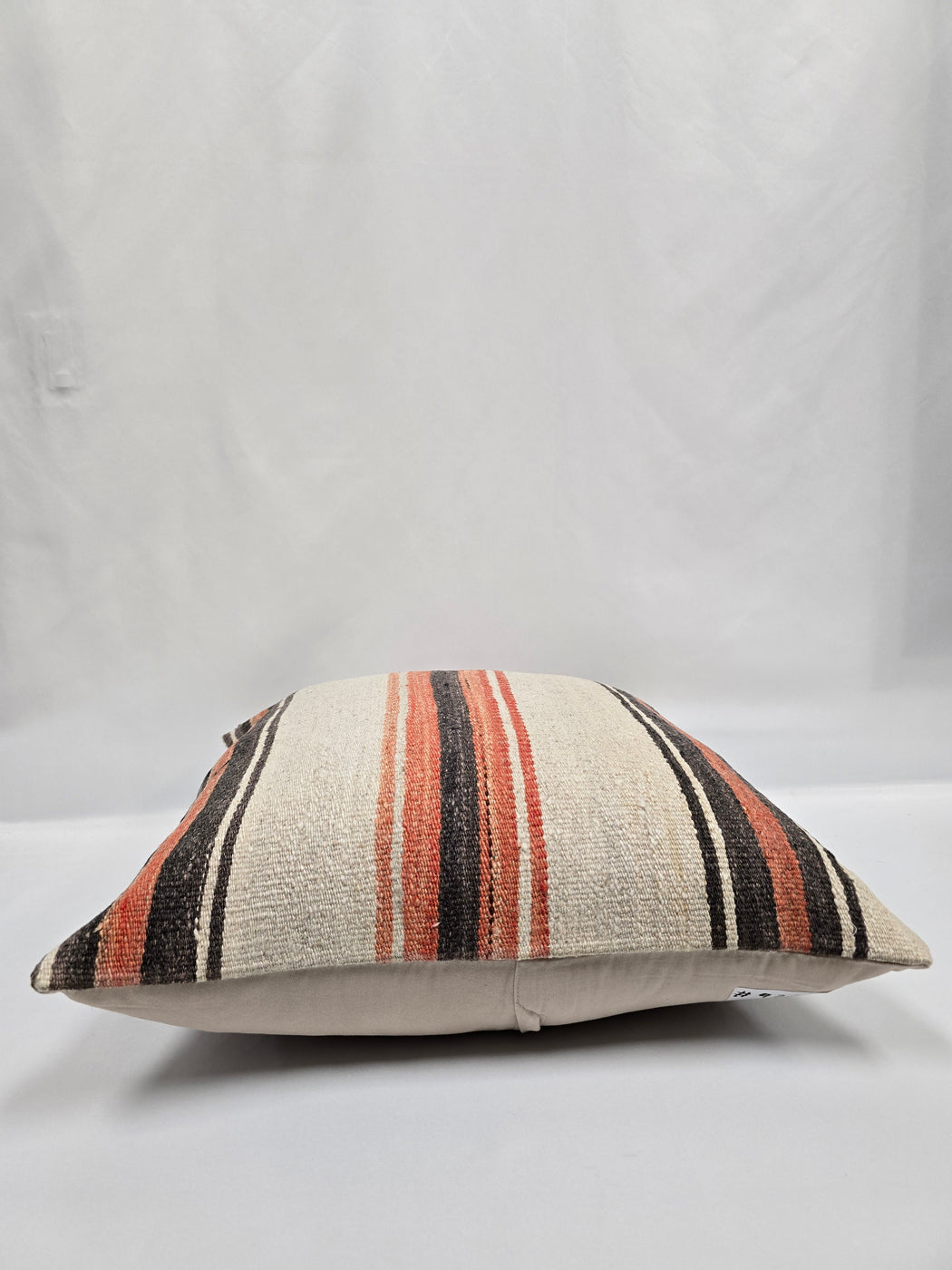 Turkish Hemp Pillow Natural Orange Black Beige Pillow Cushion Cover 24" x 24" #9236