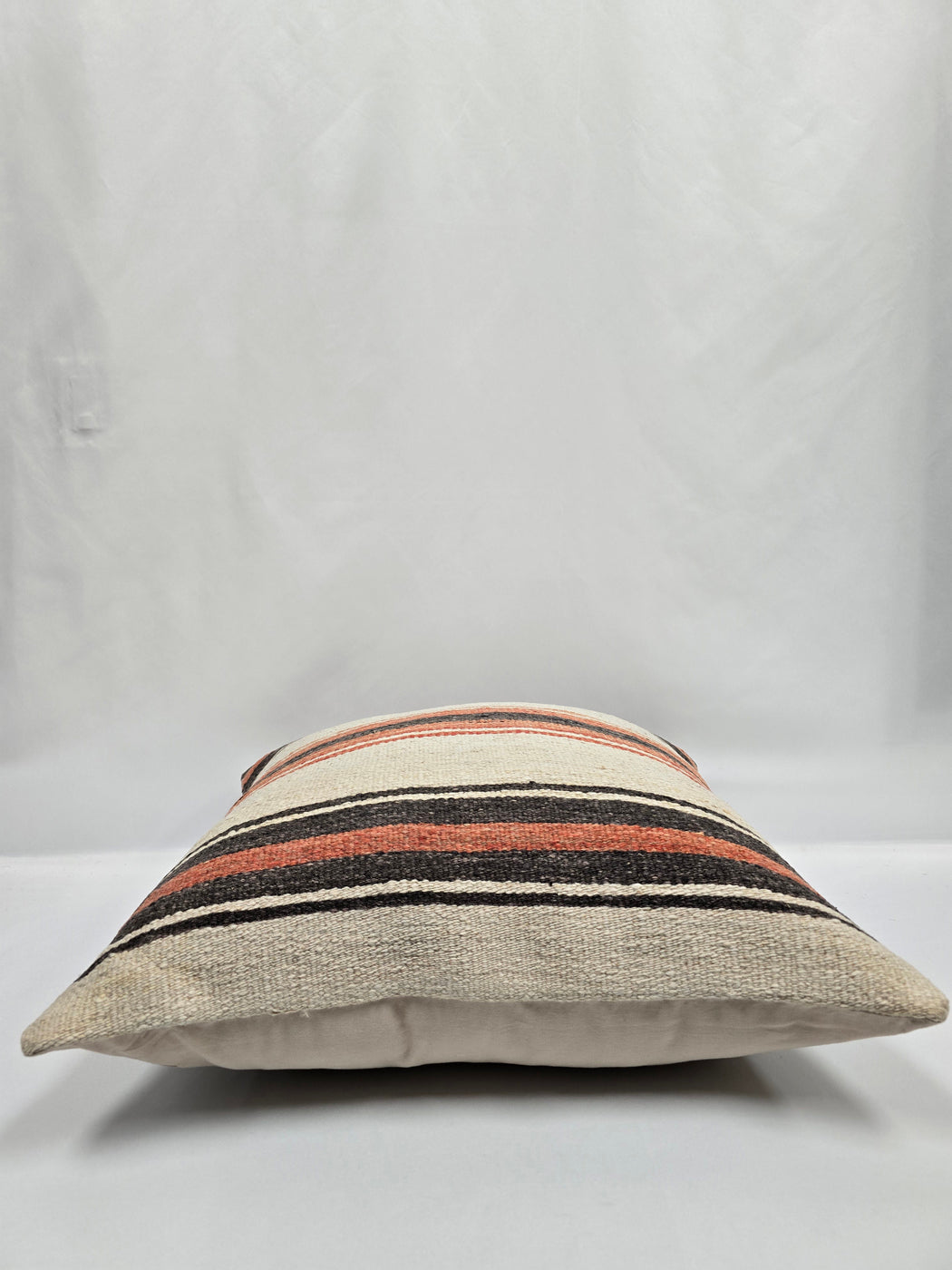 Turkish Hemp Pillow Natural Orange Black Beige Pillow Cushion Cover 24" x 24" #9236