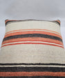 Turkish Hemp Pillow Natural Orange Black Beige Pillow Cushion Cover 24" x 24" #9236
