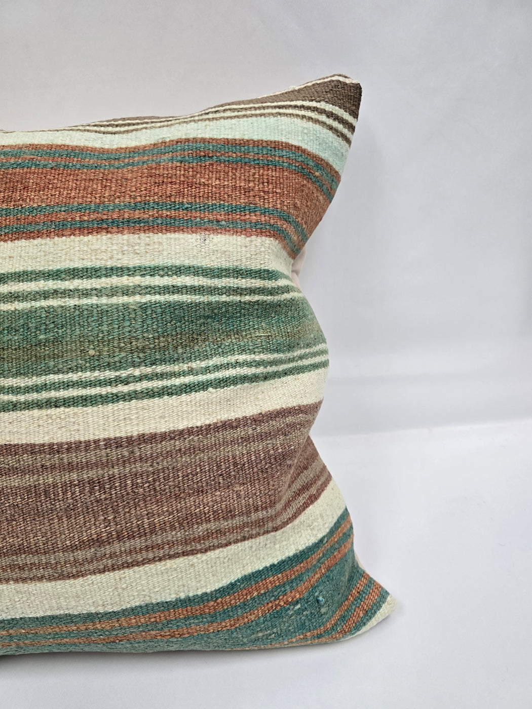 Turkish Hemp Pillow Natural Green Brown Beige Orange Pillow Cushion Cover 24" x 24" #9237