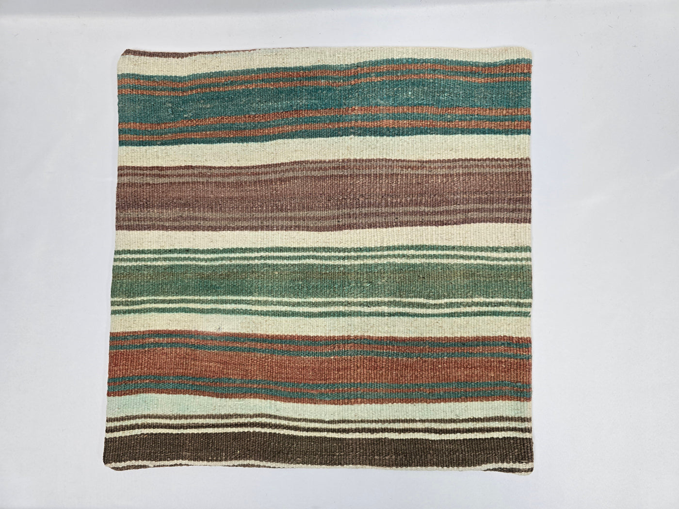 Turkish Hemp Pillow Natural Green Brown Beige Orange Pillow Cushion Cover 24" x 24" #9237