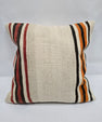 Turkish Hemp Pillow Natural Red Brown Orange Beige Pillow Cushion Cover 24" x 24" #9232