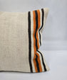 Turkish Hemp Pillow Natural Red Brown Orange Beige Pillow Cushion Cover 24" x 24" #9232