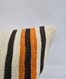 Turkish Hemp Pillow Natural Red Brown Orange Beige Pillow Cushion Cover 24" x 24" #9232