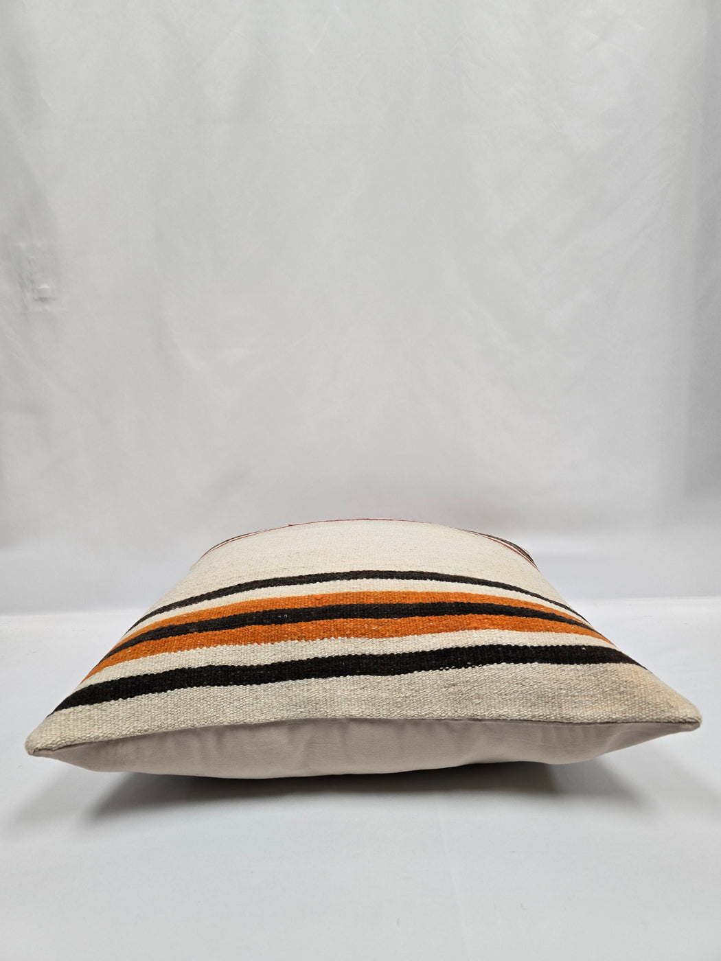 Turkish Hemp Pillow Natural Red Brown Orange Beige Pillow Cushion Cover 24" x 24" #9232