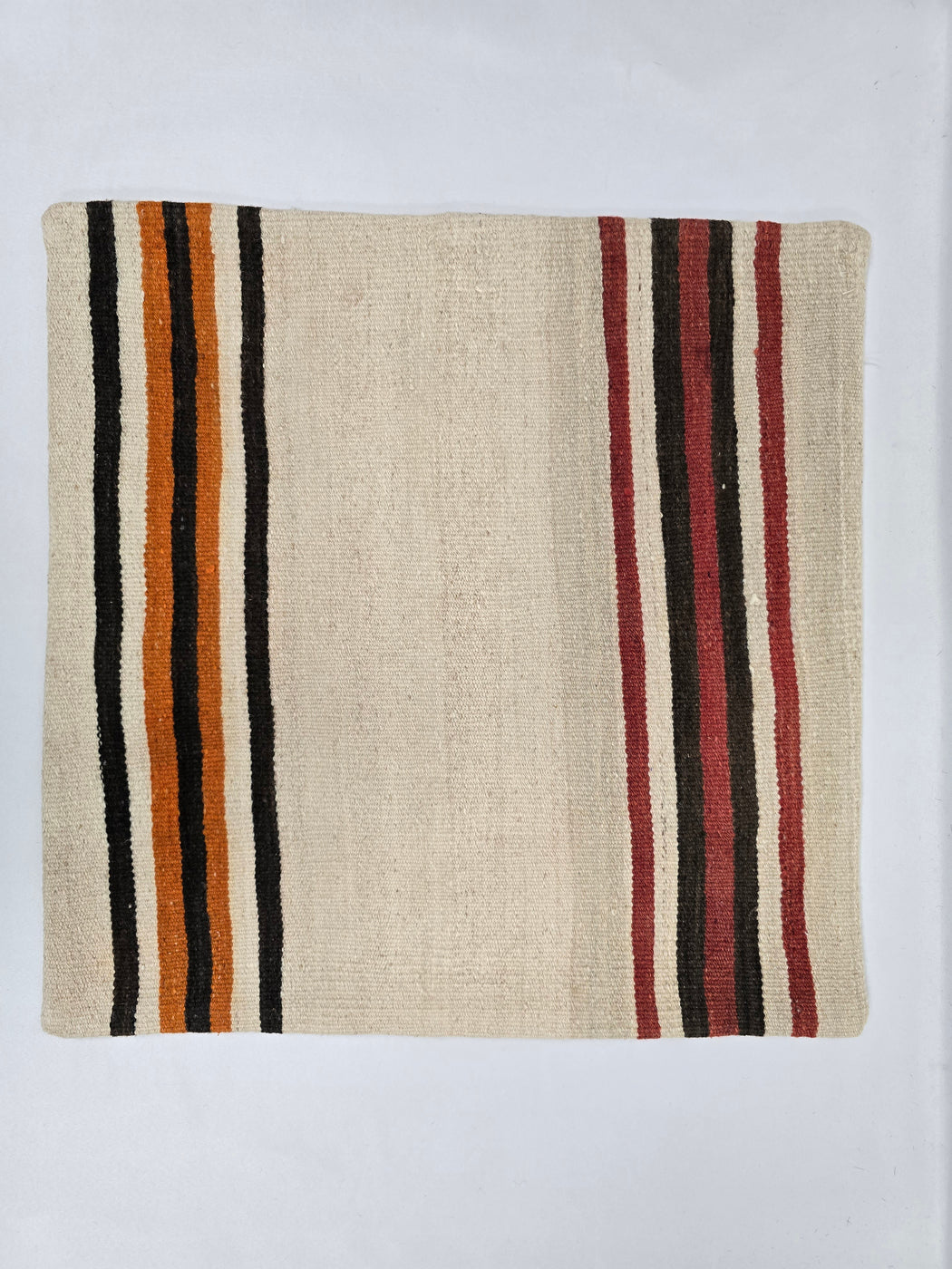 Turkish Hemp Pillow Natural Red Brown Orange Beige Pillow Cushion Cover 24" x 24" #9232