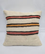 Turkish Hemp Pillow Natural Red Black Orange Beige Pillow Cushion Cover 24" x 24" #9233
