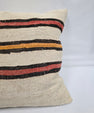 Turkish Hemp Pillow Natural Red Black Orange Beige Pillow Cushion Cover 24" x 24" #9233