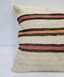 Turkish Hemp Pillow Natural Red Black Orange Beige Pillow Cushion Cover 24" x 24" #9233