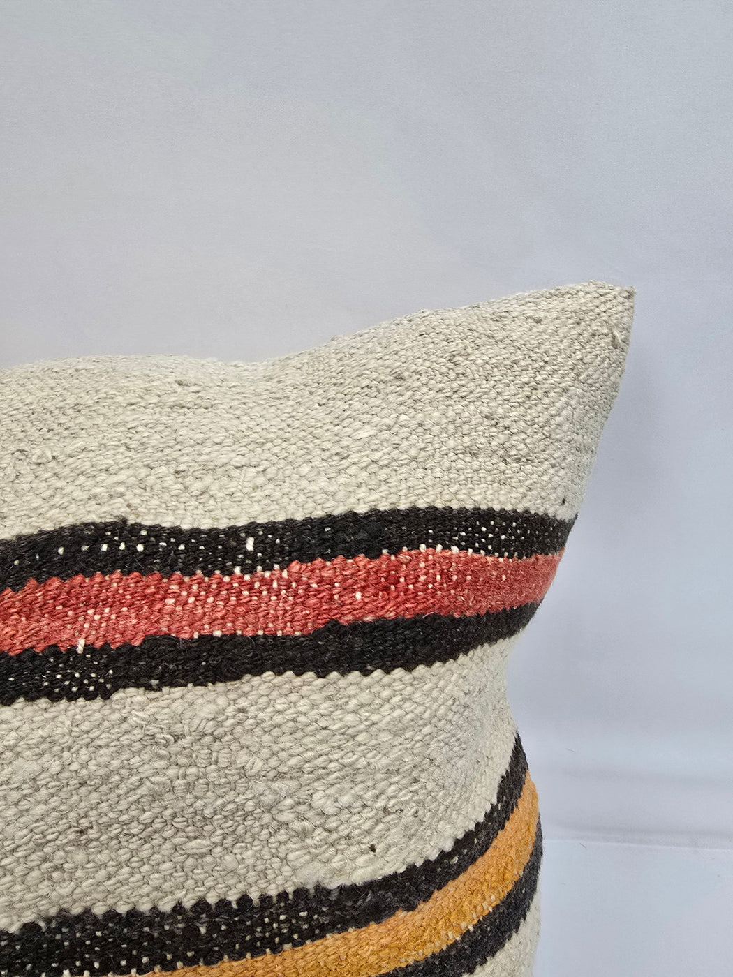 Turkish Hemp Pillow Natural Red Black Orange Beige Pillow Cushion Cover 24" x 24" #9233