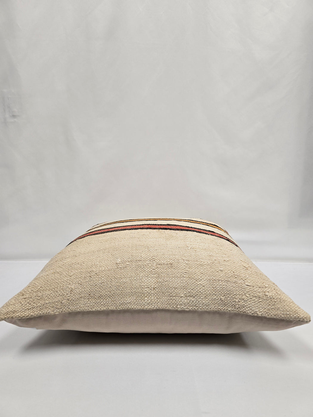 Turkish Hemp Pillow Natural Red Black Orange Beige Pillow Cushion Cover 24" x 24" #9233