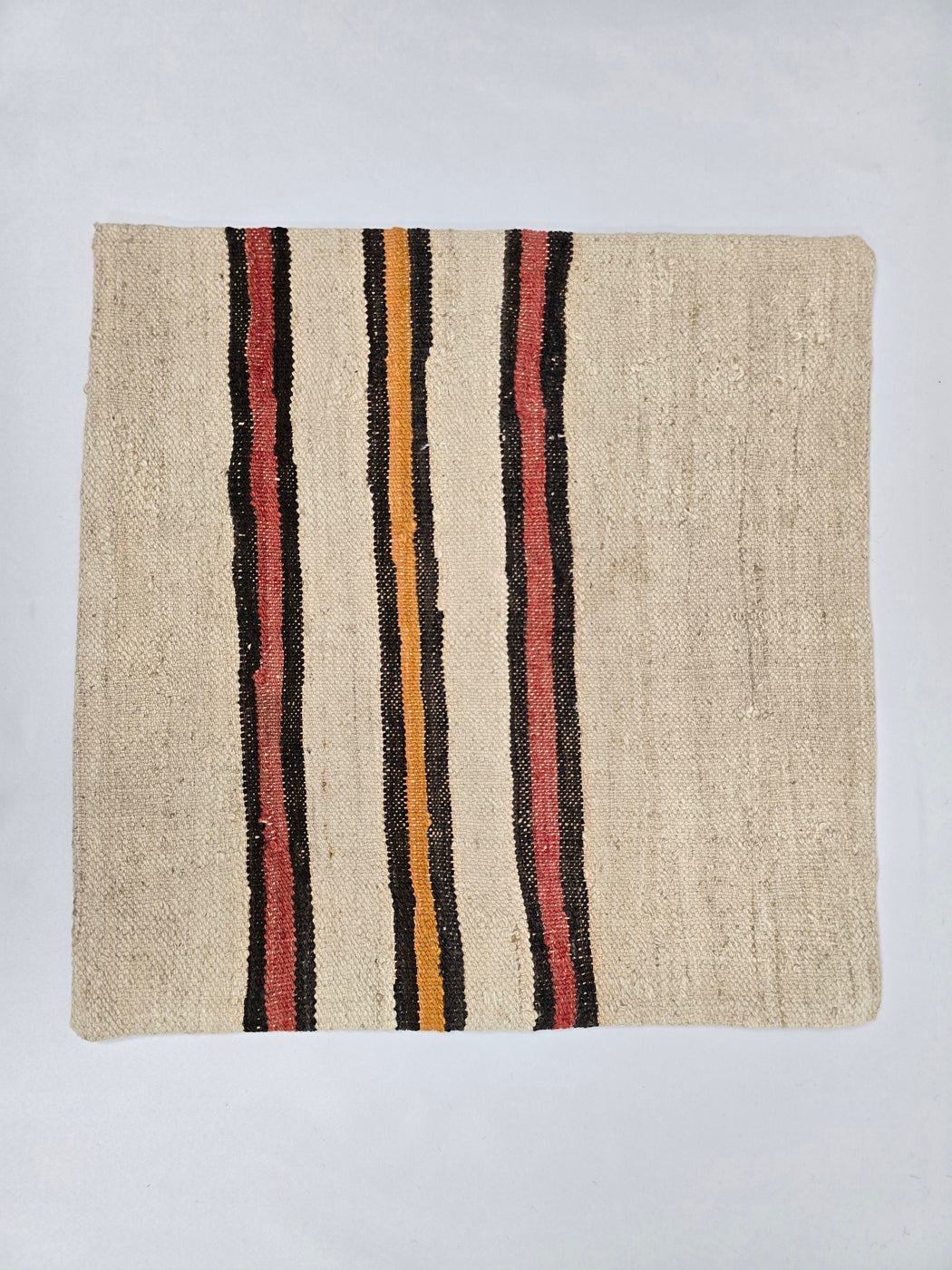 Turkish Hemp Pillow Natural Red Black Orange Beige Pillow Cushion Cover 24" x 24" #9233