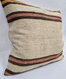 Turkish Hemp Pillow Natural Yellow Brown Pink Beige Pillow Cushion Cover 24" x 24" #9231