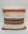 Turkish Hemp Pillow Natural Orange Brown Beige Pillow Cushion Cover 24" x 24" #9230