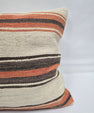 Turkish Hemp Pillow Natural Orange Brown Beige Pillow Cushion Cover 24" x 24" #9230