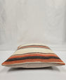 Turkish Hemp Pillow Natural Orange Brown Beige Pillow Cushion Cover 24" x 24" #9230