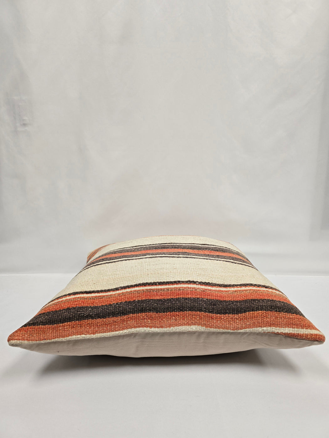 Turkish Hemp Pillow Natural Orange Brown Beige Pillow Cushion Cover 24" x 24" #9230