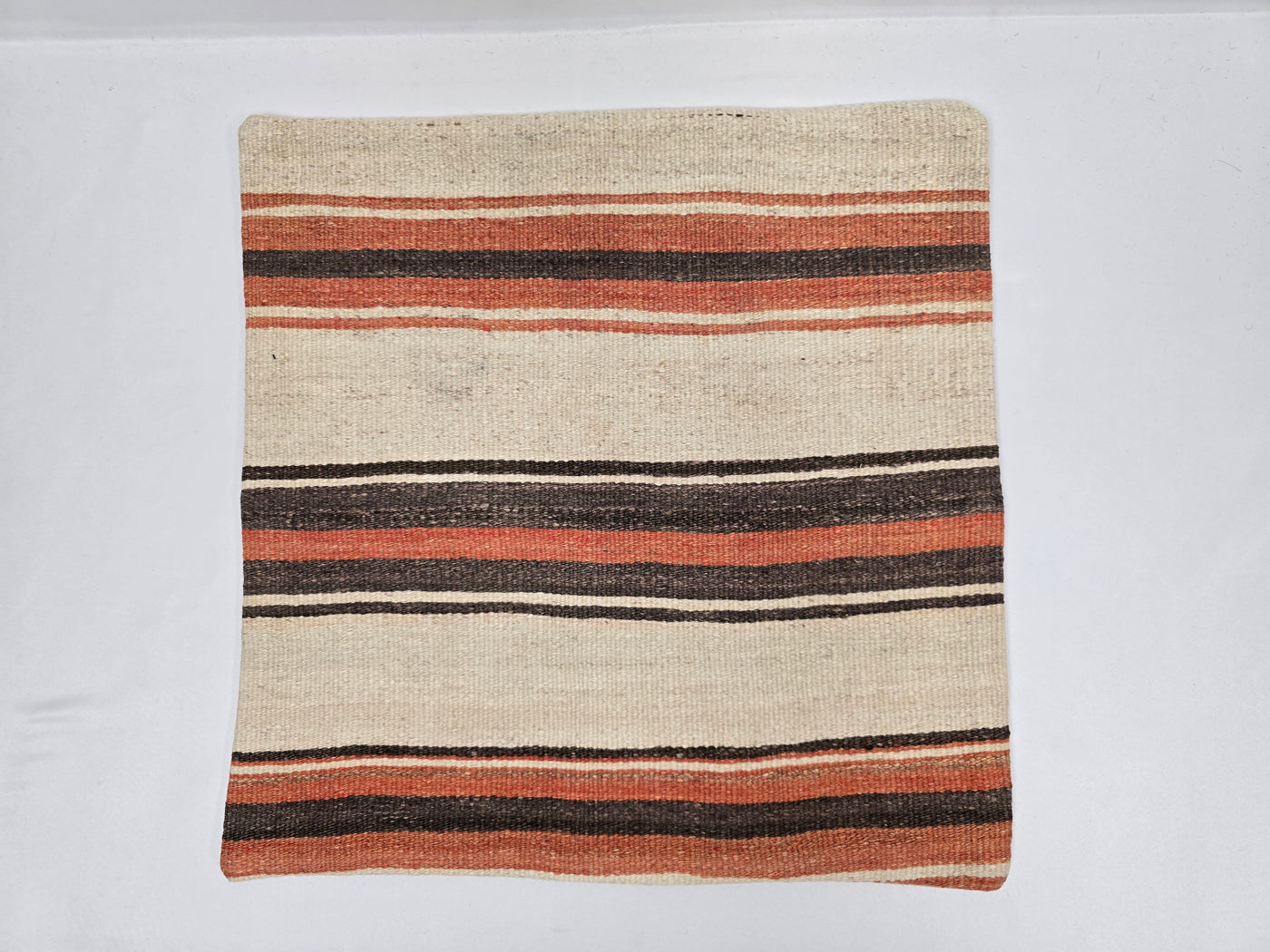 Turkish Hemp Pillow Natural Orange Brown Beige Pillow Cushion Cover 24" x 24" #9230