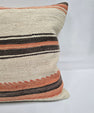 Turkish Hemp Pillow Natural Orange Brown Beige Pillow Cushion Cover 24" x 24" #9228