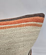 Turkish Hemp Pillow Natural Orange Brown Beige Pillow Cushion Cover 24" x 24" #9228