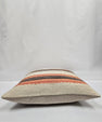 Turkish Hemp Pillow Natural Orange Brown Beige Pillow Cushion Cover 24" x 24" #9228