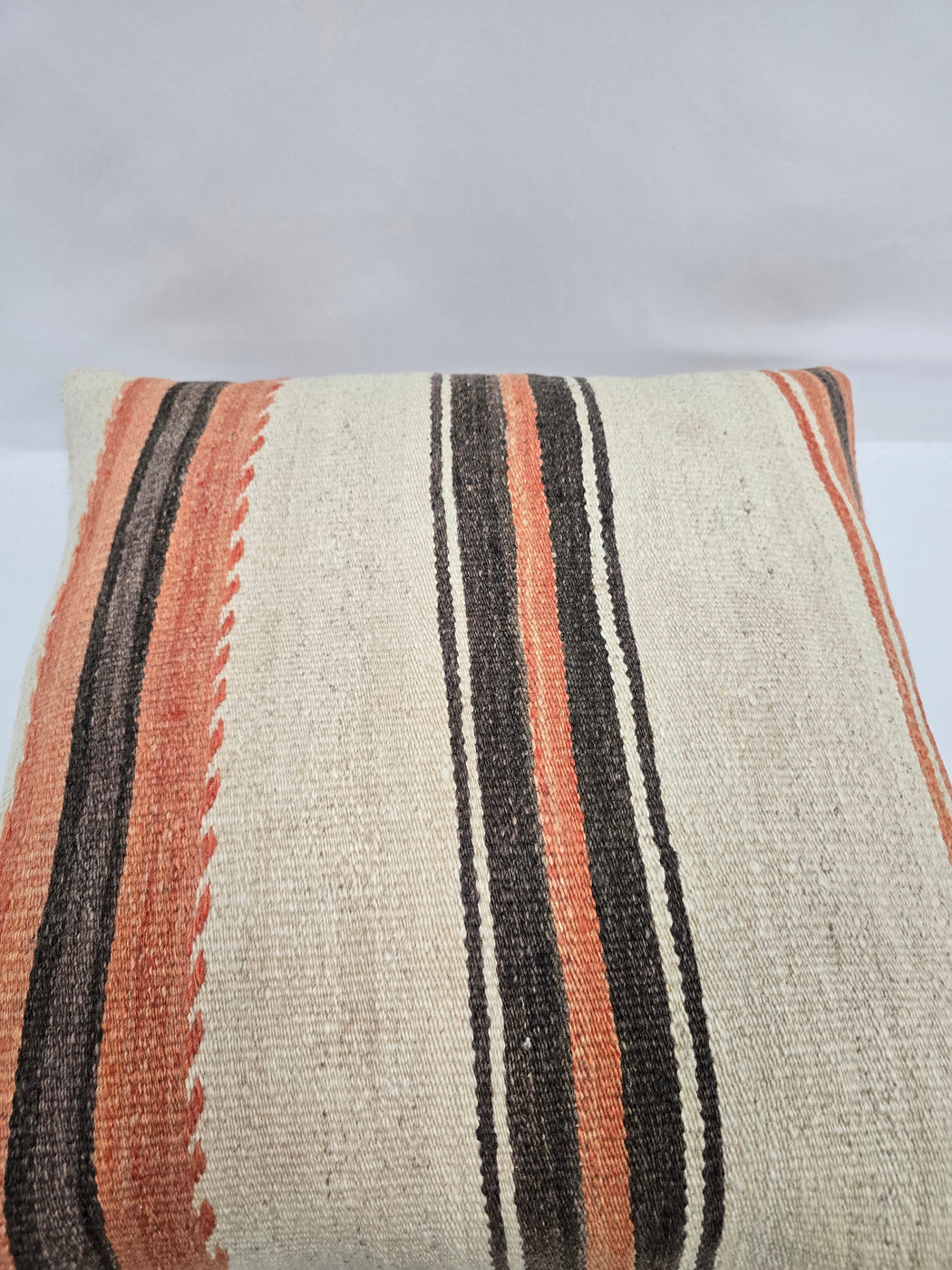 Turkish Hemp Pillow Natural Orange Brown Beige Pillow Cushion Cover 24" x 24" #9228