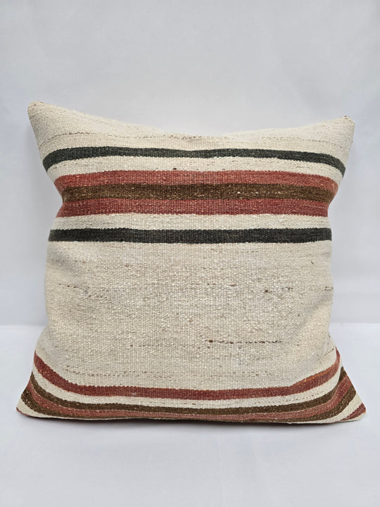 Turkish Hemp Pillow Natural Green Red Brown Beige Pillow Cushion Cover 24" x 24" #9226