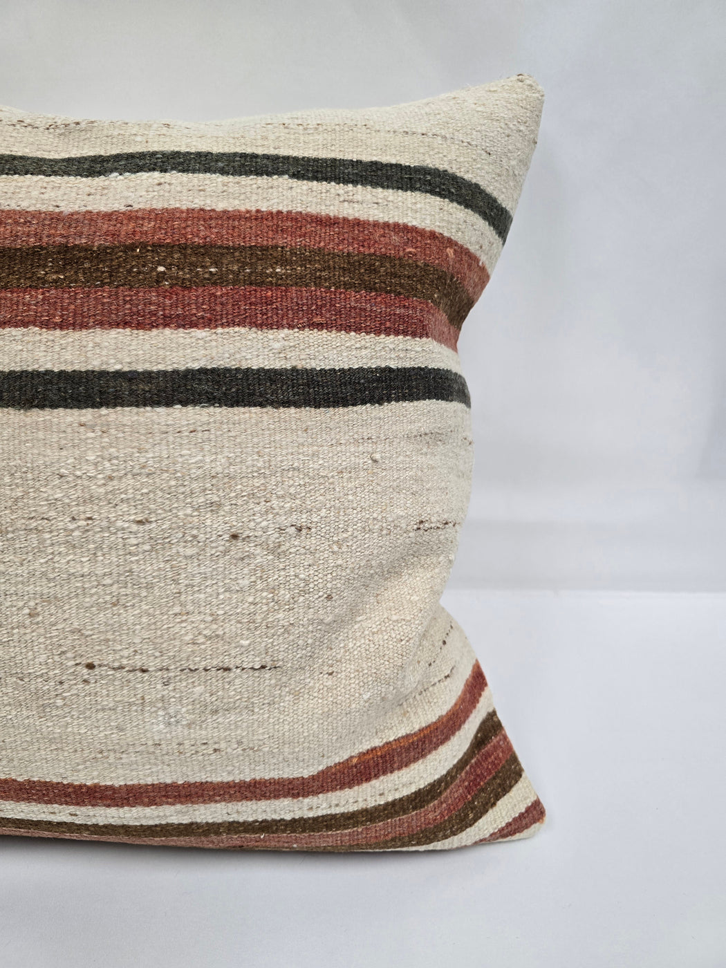 Turkish Hemp Pillow Natural Green Red Brown Beige Pillow Cushion Cover 24" x 24" #9226