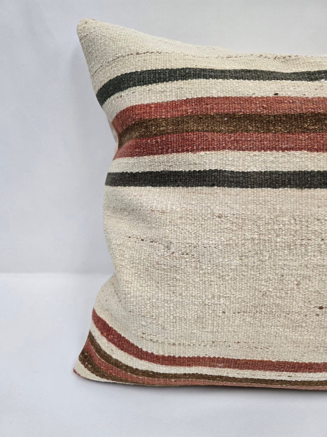 Turkish Hemp Pillow Natural Green Red Brown Beige Pillow Cushion Cover 24" x 24" #9226