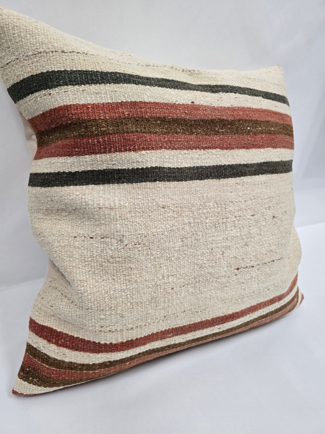 Turkish Hemp Pillow Natural Green Red Brown Beige Pillow Cushion Cover 24" x 24" #9226