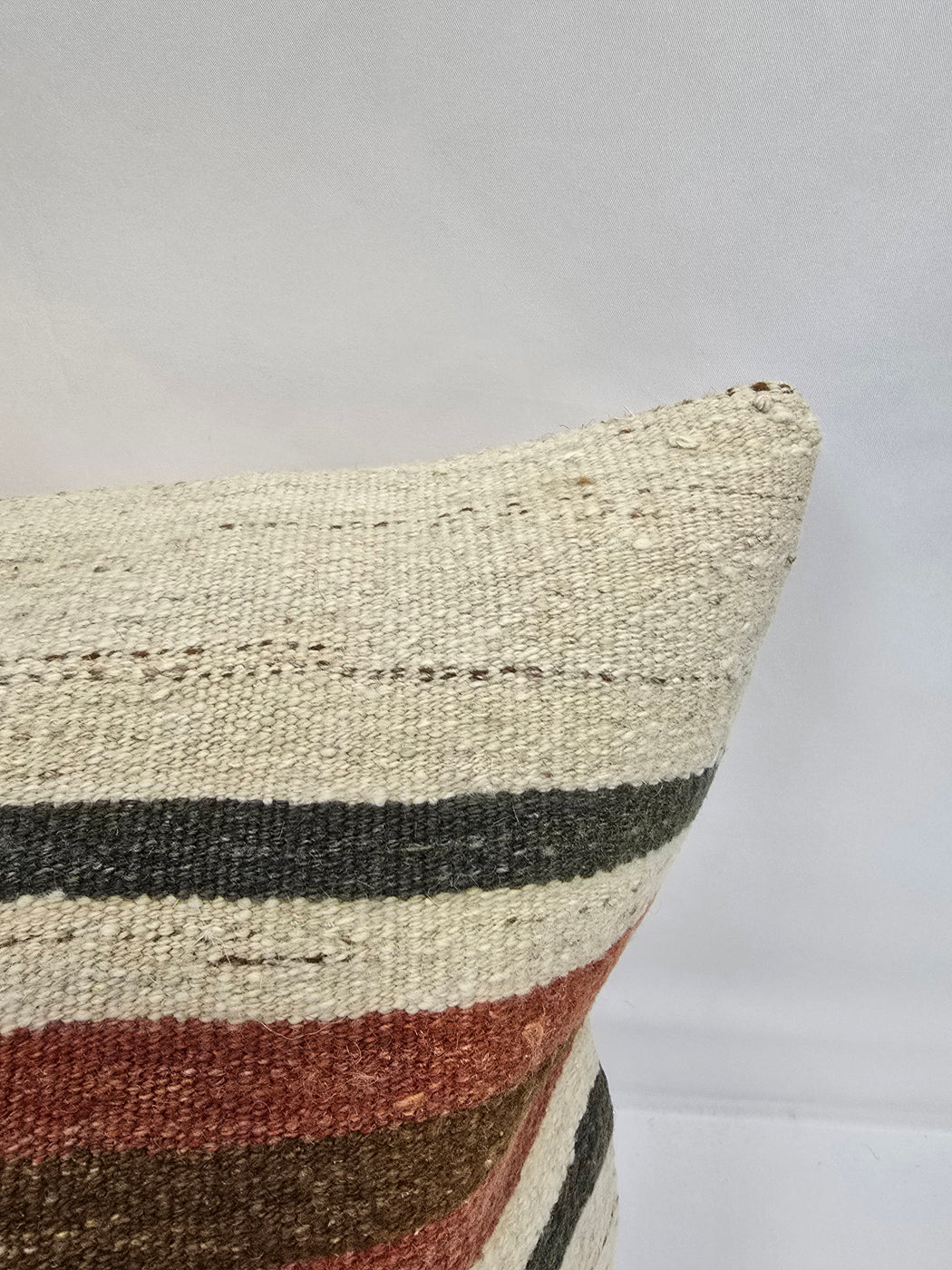 Turkish Hemp Pillow Natural Green Red Brown Beige Pillow Cushion Cover 24" x 24" #9226