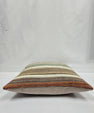 Turkish Hemp Pillow Natural Orange Green Brown Beige Pillow Cushion Cover 24" x 24" #9225